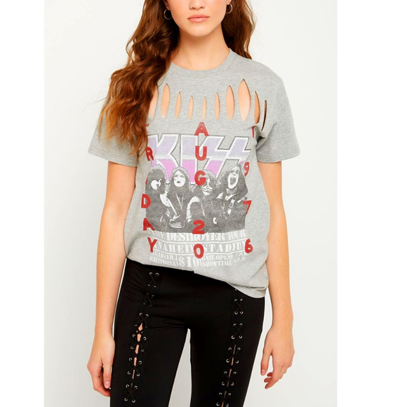 Kiss Destroyer Tour Slash metal rock cotton Official M NWT - Picture 1 of 3